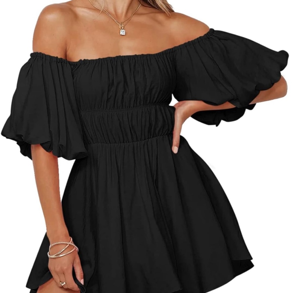Black Off-Shoulder Dress